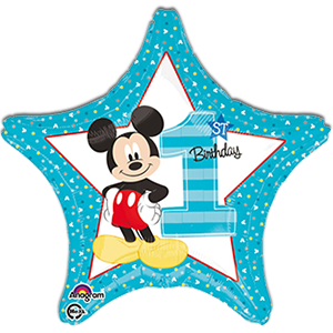 Stea Mickey Prima Aniversare - 43 cm