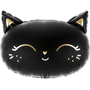 Cap Pisica - Neagra - 48 x 36 cm