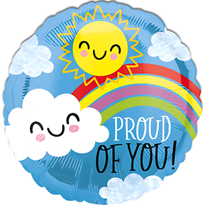 Balon rotund Proud of you - 43cm
