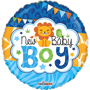 Balon rotund - New Baby Boy - Leu - 45 cm