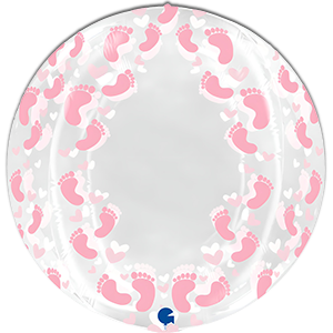 Sfera 4D Picioruse Roz 48cm
