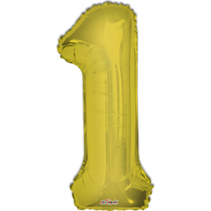Cifra 1 - auriu - 86 cm