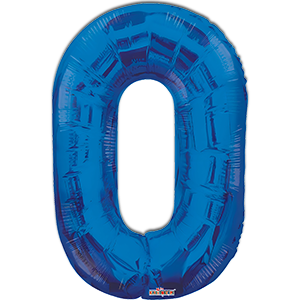 Cifra 0 - albastru - 86 cm