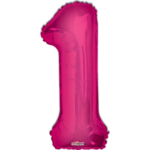 Cifra 1 - fucsia - 86 cm