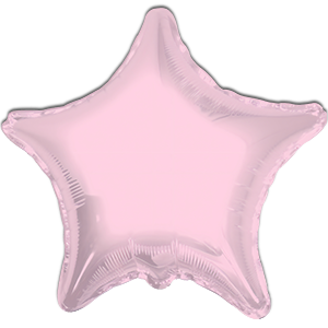 Balon stea - roz deschis - 45 cm