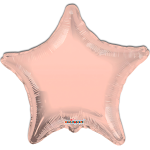 Balon stea - rose-gold - 45 cm