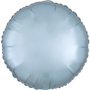 Balon rotund - bleu satin - 43 cm