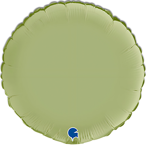 Balon rotund - satin olive - 46 cm