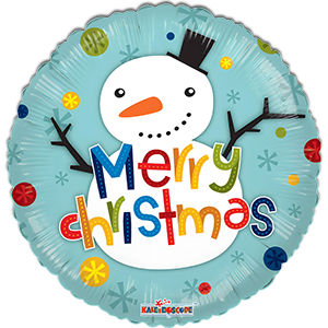 Snowman Merry Christmas - 45 cm