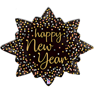 Stea Happy New Year - 74 cm
