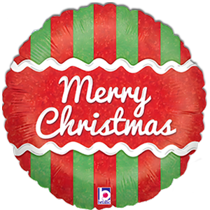 Balon rotund - Merry Christmas - 45 cm