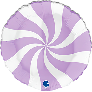 Balon rotund - acadea - alb lavanda - 45 cm