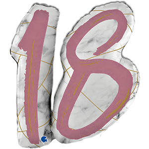 18 Marble - Rose Gold - 97 cm