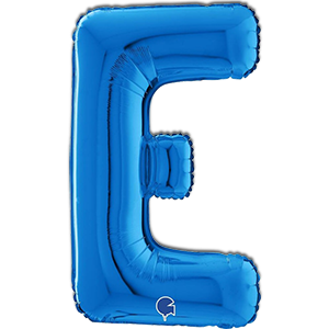 Litera E - albastru 66 cm