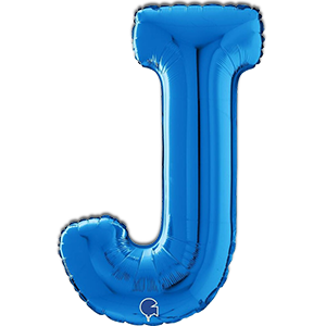 Litera J - albastru 66 cm