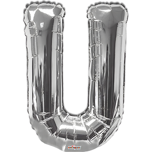 Litera U - argintiu - 86 cm