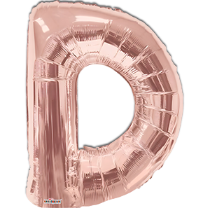 Litera D - rose gold - 86 cm