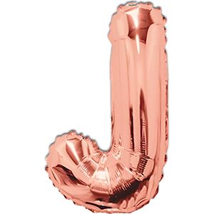 Litera J - rose gold - 35 cm
