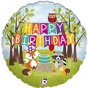 Happy Birthday - animalute de padure - 46 cm