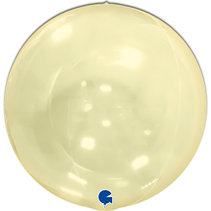 Sfera 4D Galben Transparent - 38 cm