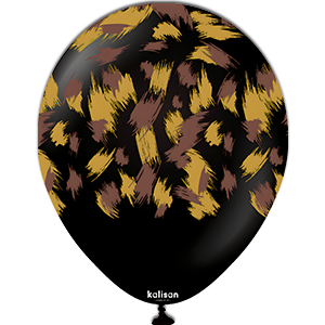 Balon latex - Safari savana - Black - 30 cm