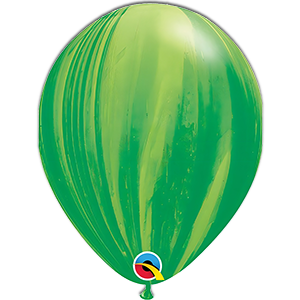 Balon latex - Marmorat verde galben - 28 cm