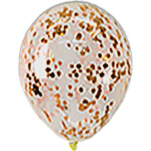 Baloane Latex Confetti Gold - 30 cm